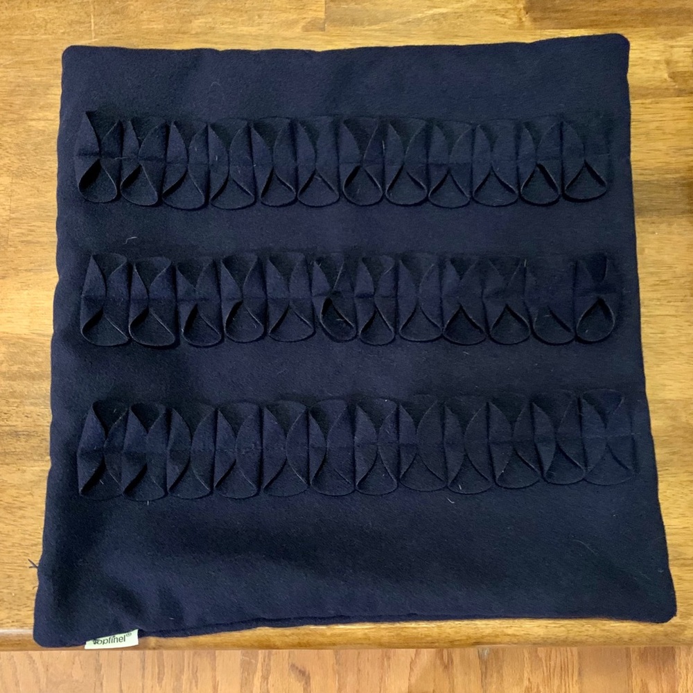 Set of 2 Topfinel Decretive 8x8 Felt Pillow Cases